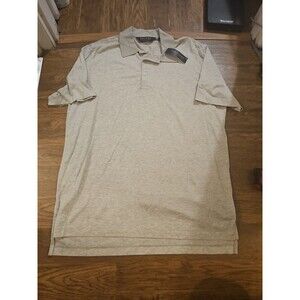 NWT Polo Golf Ralph Lauren Mens Large Pima Cotton Polo Shirt Heathered Gray